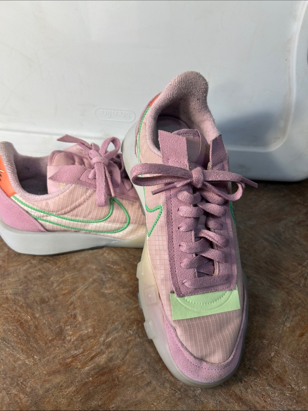 Nike Waffle Racer 2X Light Arctic Pink Sneakers Comfort Women's Sz 9